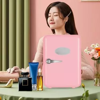 4L Удобный пищевой материал безопасный компактный холодильник портативный небольшой охладитель и подогреватель для путешествий розовый