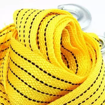 4M Авто Буксировочный Трос Для Легковых Автомобилей Грузовиков Прицепов Внедорожников С Крюками Из Легированной Стали Ремень Для Аварийной Буксировки Автомобиля Флуоресцентный Нейлон