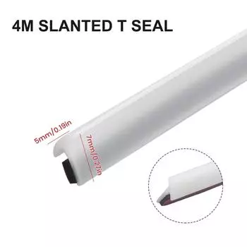 4M T-Shape Rubber Car Door Seal Strip Hood Trunk Edge Weatherstrip Moulding Trim Waterproof Sound-insulated Sealed Strips CHINA