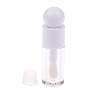 4Ml Lip Gloss Tube Matte Transparent Thick Rod Large Brush Head Empty Bottle Lips Glaze Container Makeup Packaging Material