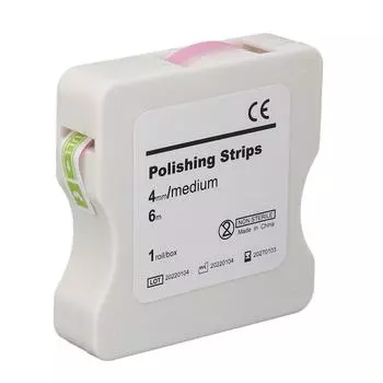 4mm 6m Dental Polishing Strips Resin Abrasive Teeth Finishing Grinding Sanding Strips Deep Teeth розовый