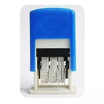 4mm Self-Inking Back to Ink Date Wheel Stamp Date Stamps Automatic Ink Return Handle Account Stamp