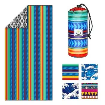 4Monster Swim Towel Пляжное полотенце с местом для хранения Мягкое микрофибровое плавательное дорожное быстрое идеально подходит для гавайской сумки, портативное, полотенце, полотенце, впитывающее,