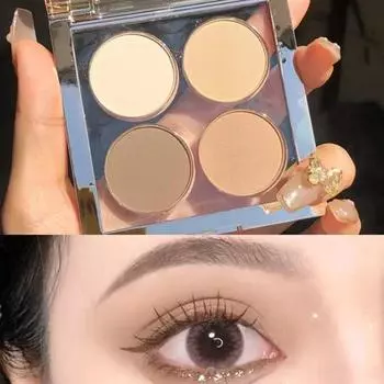 4Olor Eye Shadow Plate Eyeshadow Girl Beginner Makeup Подставка для теней для век Скульптура Highlight Cosmetic For Girls Accessories
