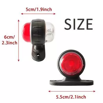 4 шт. 12 В-24 В универсальный грузовой прицеп задний фонарь боковые габаритные указатели поворота лампа маленькие фонари боковые фонари сигнальные огни