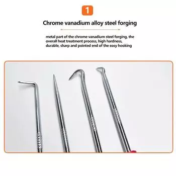 4Pcs 16cm Car Auto Vehicle Oil Seal Screwdrivers Set O-Ring Seal Gasket Puller Remover Pick Hooks Tools Sealing Repair Tools