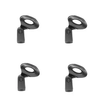 4PCS 180° Universal Microphone Clips Clamp Holder For Wired/ Wireless Mic Stand