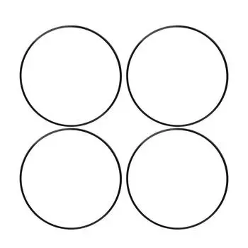 4PCS 18 Inch Wheel Rim Protector Aluminum Alloy Anti Scratch Self Adhesive Black Easy Installation U