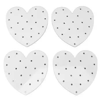 4 шт. 20 отверстий подставка для торта на палочке в форме сердца деревенская акриловая подставка для леденцов держатель для свадьбы Sh