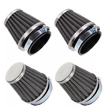 4PCS 60MM Tapered Air Intake Filter For Honda Suzuki Kawasaki Yamaha ATV BIKE