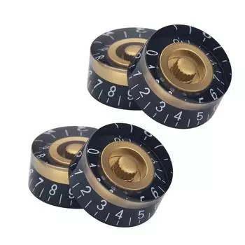 4pcs Acrylic Volumes Tone Top Hat Knobs Caps Replacement Guitar Speed Control Knobs for Electric Guitar Enduring