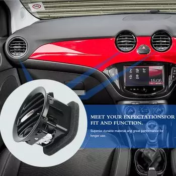 4 шт. Решетка вентиляционного отверстия кондиционера для Vauxhall ADAM Corsa D, крышка вентиляционного отверстия кондиционера 13417363 (Черный глянец) 4 PCS