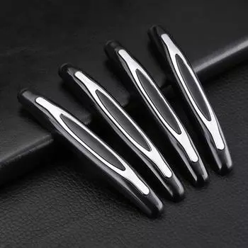 4 шт., полоса для предотвращения столкновений, защитный бампер для автомобиля, ABS, универсальная дверная защитная полоса, защита от царапин серый