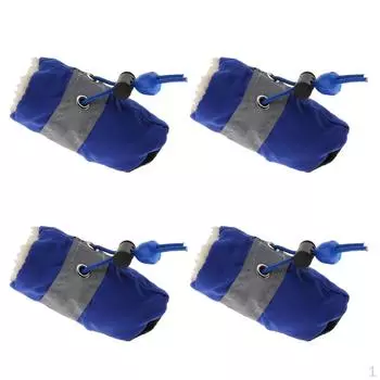 4 шт. противоскользящие зимние ботинки с мягкой дышащей подошвой Red S