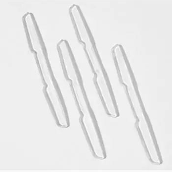 4PCS Автомобильная дверь Прозрачная полоса из углеродного волокна для предотвращения столкновений