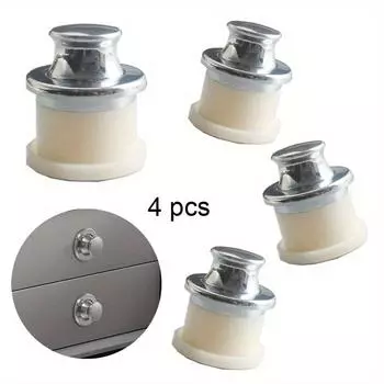 4 шт. Ручка для шкафа, отскакивающая, многоцелевая, из цинкового сплава, для домашней мебели, дверные ручки, бытовая универсальная ручка для шкафа, мебельная фурнитура