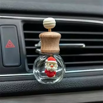 4pcs Car Air Conditioner Perfume Bottle Christmas Auto Vent Fragrance Diffuser Aromatherapy Clip for Car Scent Access Festive Gi