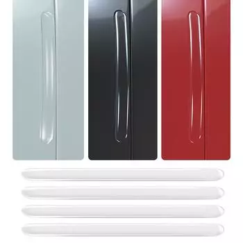 4Pcs Car Handle Anti-collision Protection Strip Universal Anti-Scratch Protection Car Handle Bowl Strip Exterior Accessories