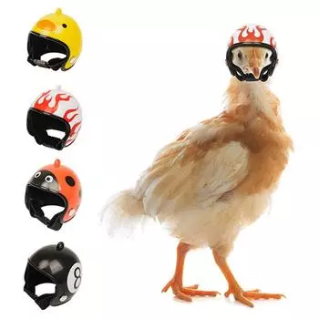 4PCS Chicken Helmet - Chicken Bird Toy Head Helmet Bird Hat
