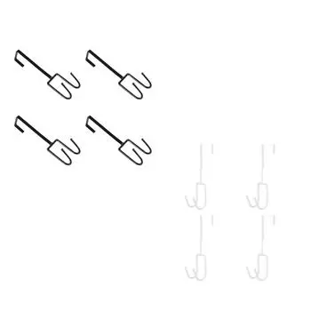 4Pcs Christmas Ornament Hooks Christmas Ornaments Christmas Tree Hanger белый