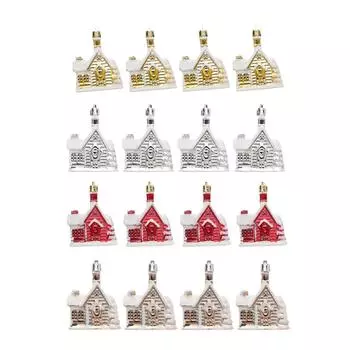 4Pcs Christmas Tree Hanging Ornament Xmas Decor for Thanksgiving Cafe Party