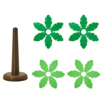 4Pcs Coconut Tree Shaped Coasters Set with Flowerpot Stand Creative DIY Coasters Heat-Resistant Plastic Drink Mat for Home Bar Decor Sets