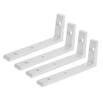4PCS Corner Braces Aluminum L Shaped Right Angle Support Fixing Repair Brackets Silver3030 Single