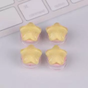 4Pcs Cute Star Keycaps Sweet Translucent Girl Personalized Gift Key Cap For Mechanical Keyboard Accessories