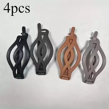 4pcs Elegant Large Hair Claw Clips Set, Simple Chic Twisted Design, Non-Slip Hair Accessories, Stylish French Clamps for Women s Updo Bun Hairstyles 4pcs