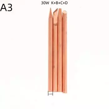 4Pcs External Heat Soldering Iron Tip B C D K Pure Copper Solder Head 30W 40W 60W Replacement Tip Welding Repair Tools 30W