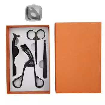 4 шт. Щипцы для завивки ресниц, обрезка бровей, накладные ресницы, ножницы, пинцет, набор инструментов для макияжа