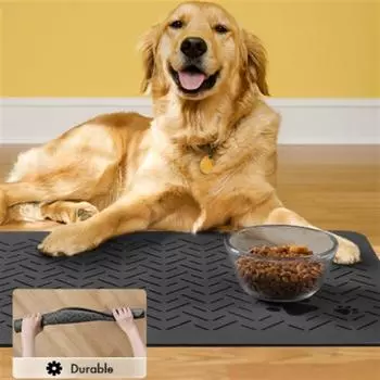 4pcs Feed Splash-proof Floor Mats Water-absorbing Quick-drying Household Mats 30*40cm