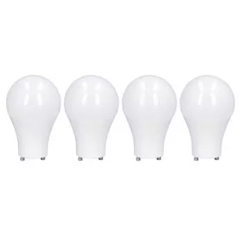 4PCS GU24 Light Bulb High Brightness Energy Saving LED A19 Light Bulb for Bedroom Office 120V Warm White Light