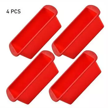 4Pcs Hot Sale Silicone Cake Mold Rectangle Pan Bakeware Molds for Bread Toast Baking DIY Kitchen Supplies Dropship