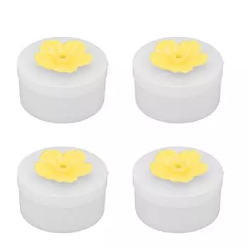4pcs Hummingbird Feeder Flower Shaped Handheld Bird Feeder Wild Bird Feeding Tool for Outdoor жёлтый