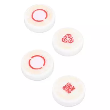 4Pcs Joystick Analog Stick Thumb Grip Silicone Non Slip Console Thumb Grip for X S One for Switch белый