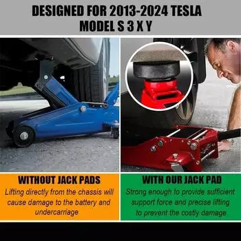 4 шт. Подъемные колодки для Tesla Model 3 YSX Highland 2025 2025 2025 Аксессуары Резиновые шайбы Подъемные стойки для шасси Адаптер Чехол