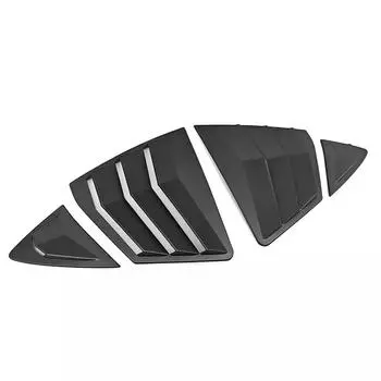 4 шт. матово-черные крышки вентиляционных решеток на заднее стекло автомобиля, наклейка на вентиляционные решетки для Toyota Camry 2025+ LE XLE SE, внешние аксессуары CHINA
