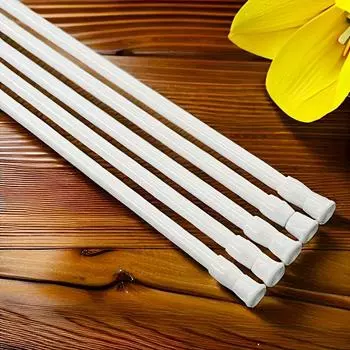 4pcs Modern Adjustable Spring Tension Rods - No-Drill Installation, Extendable for Curtains, Shower, Wardrobe, Window, Towel Rack - Home Accessories 4pcs
