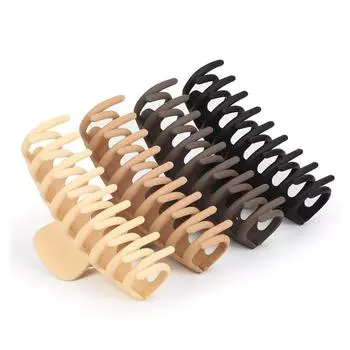 4pcs new women s hair clip large size back of the head shower clip ponytail clip hair accessory simple large hair clip