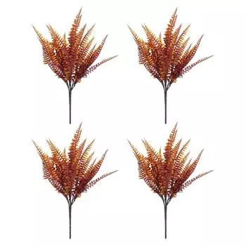 4pcs Plastic Life To Home With Simple And Fashionable Plant Shrubs Simulated Persian Weed