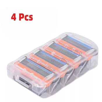 4Pcs Professional Replacem Fusione 5 Layers Shaving Razor Blades