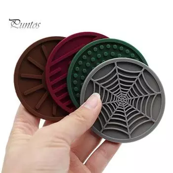 4Pcs Reliable Heat-resistant Shockproof Car Coaster Universal Car Cup Silicone Holder Coaster Automotive Supplies