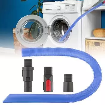 4pcs Reusable Flexible Vacuum Hose Attachments Heavy Duty Corners Gaps Dryer Vents Cleaning Hard Reach Areas Universal Fit