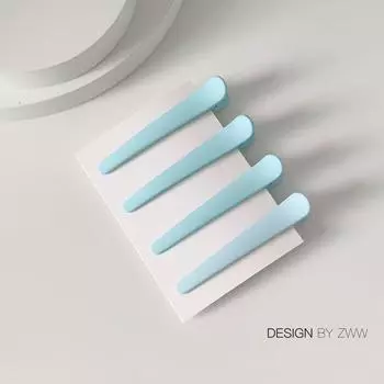 4Pcs/Set 7.8cm Barrettes Matte Solid Plastic Duckbill Hair Clips Hairpin No Trace Bangs Headwear Hair Accessories Women Girls