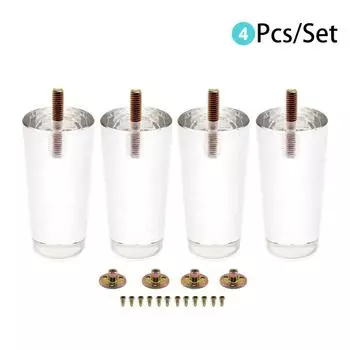 4 шт./компл. акриловые ножки для мебели высотой 4/4,7/5,9/7,9 дюйма для современных ножек для телевизора, шкафа, журнального столика, дивана, прозрачные 4.7 inch