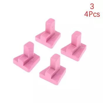 4Pcs/Set Dental Burning Rack Single Tooth 4 Styles Monomer Burning Frame Red Nail For Denture Or False Teeth Dentistry Tool