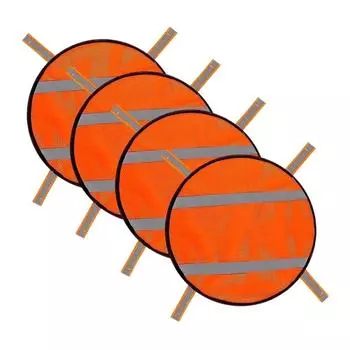 4Pcs/Set Warning Mesh Safety Panels High Visibility Reflective Safety Panel Camping Equipment S