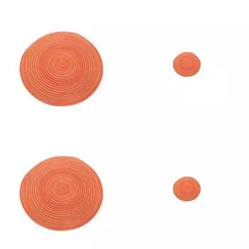 4pcs/Set Washable Woven Placemats Heat Resistant Dish Plate Pot Mat Dining Table