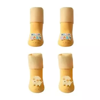 4pcs/set Waterproof Dog Rain Boots Anti Slip Pet Paw Protector for Dogs Cats S-Dog